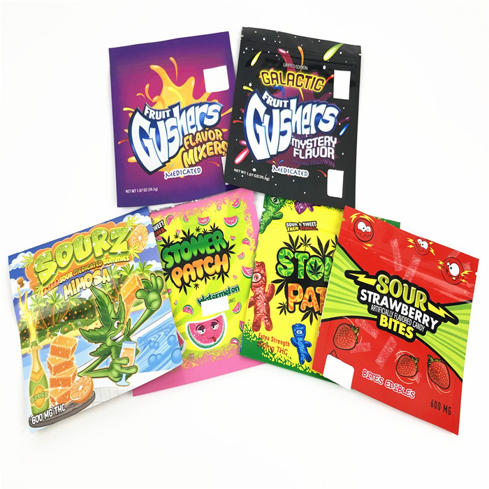 Matt-Folien-Beutel CMYK 100mic Plastik, der Verpackenbeutel VMPET CBD verpackt