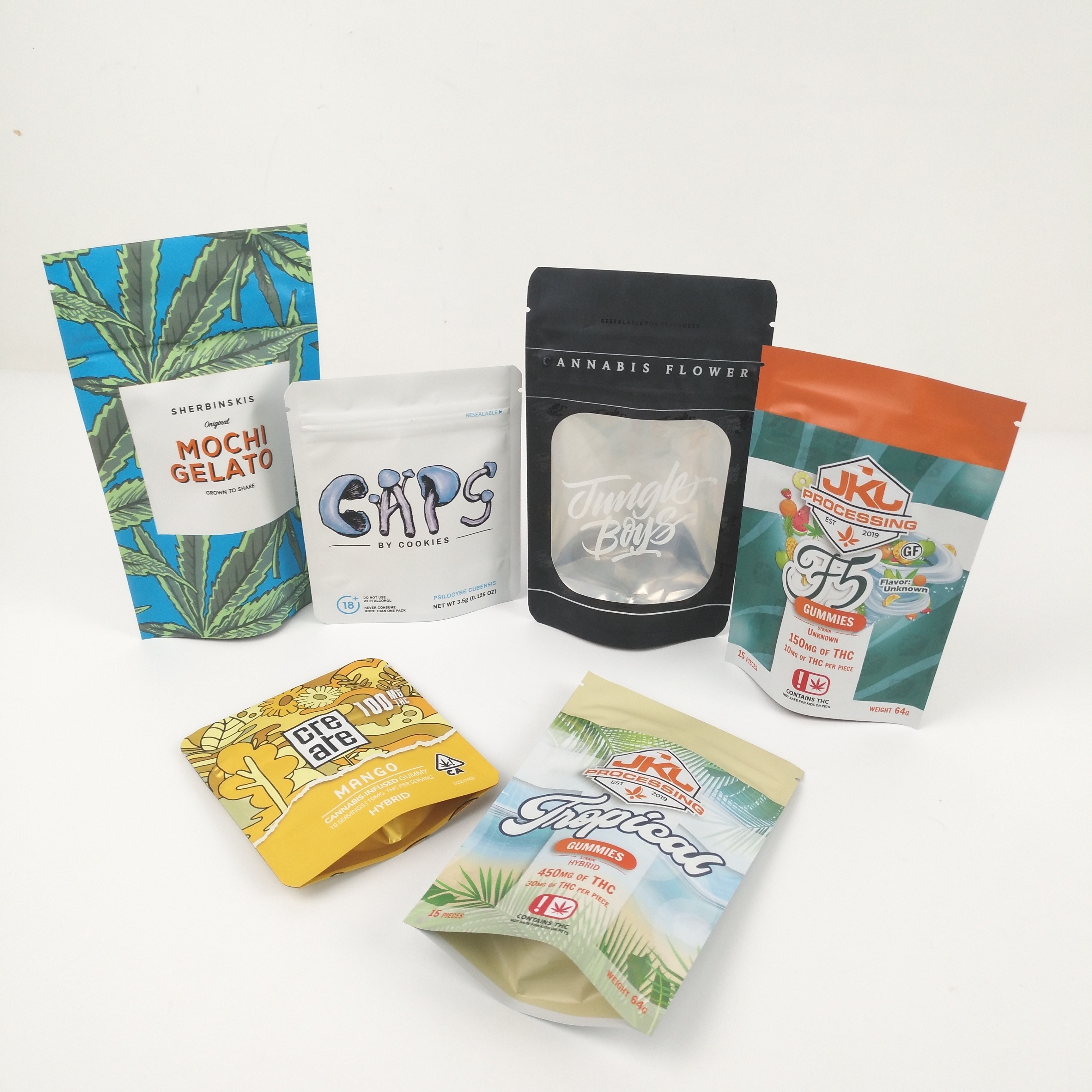 Doypack-Reißverschluss-Beutel Gravüre CMYK 200mic Matte Aluminum Foil Pouches VMPET