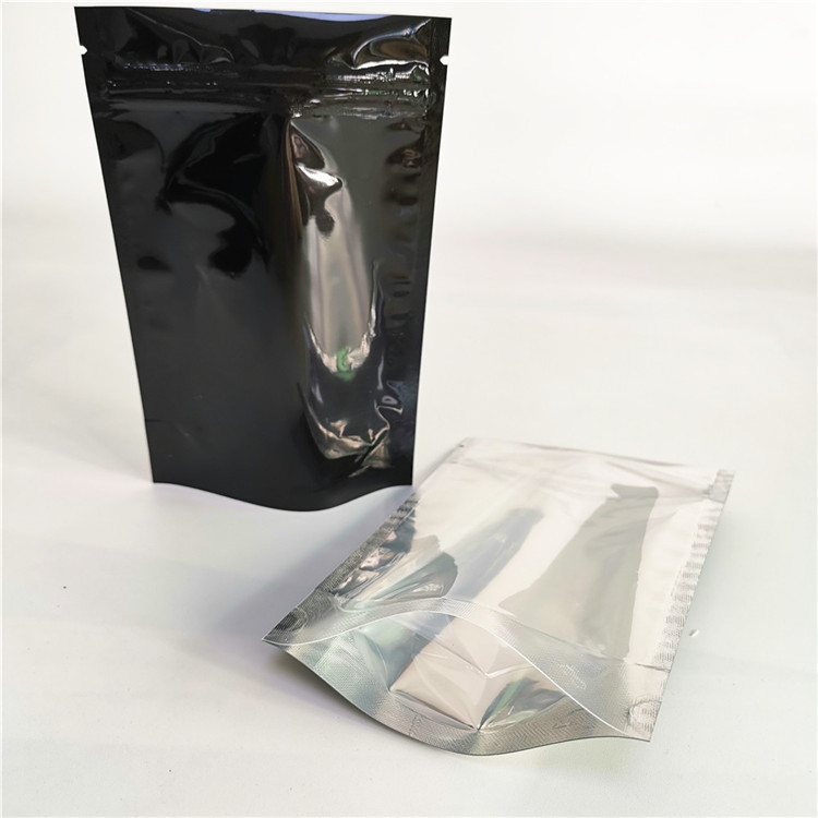 Kleine schwarze Aluminiumfolie-Kaffee-Bean Plastic Pouches Zipper Packaging-Taschen