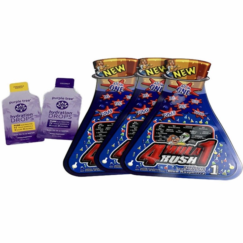 Spezieller geformter kundenspezifischer Druck-Plastik-leichter Berührung essbarer Beutel-kosmetisches Sahneshampoo-Kissen des Plastiksatz-Delta-8