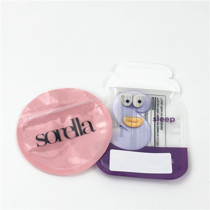 CMYK stempelschnitt die Plastik-Folien-Taschen MOPP 100mic glatt für essbare Gummies-Süßigkeit