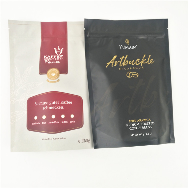 Wiederversiegelbarer Reißverschluss-Beutel-feuchtigkeitsfestes Kraftpapier OPP CMYK MOPP AL