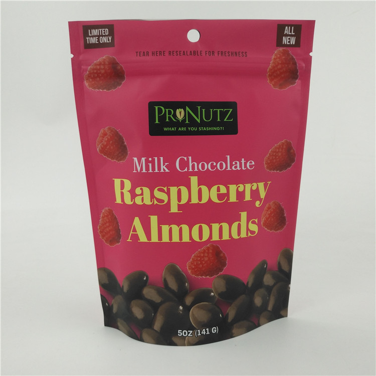 Essbarer Plastikbeutel VMPET CMYK siegelte Schokoladen-Nüsse abbricht 1.2C heiß