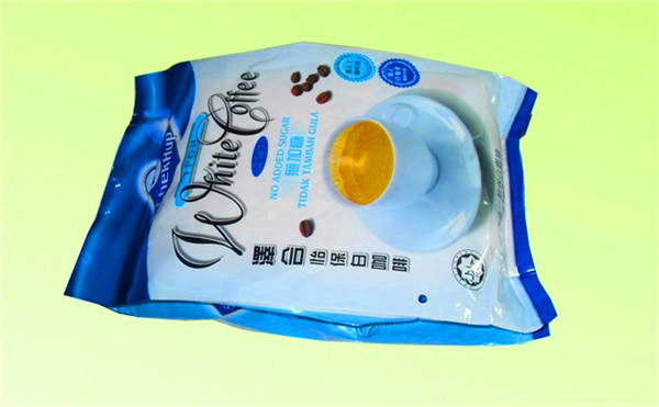 Seitenkeil-Folie stehen oben Beutel 100 Mikron für das weißer Kaffee-Verpacken