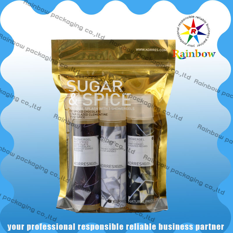 Kosmetische Verpackenplastiktasche OPP/des ALS/des PET für warme Auflage mit Costomized-Drucken