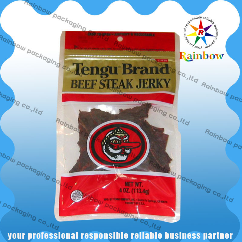 Nahrungsmittelgrad-Folien-Tasche, die heißes versiegelt klares Fenster-volles Drucken verpackt