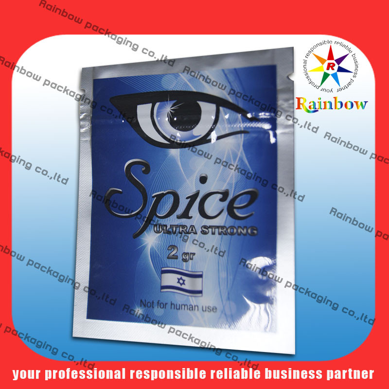 100 Mikron-Aluminiumfolie-Tasche HAUSTIER/AL/PET für Kräuterweihrauch-Paket