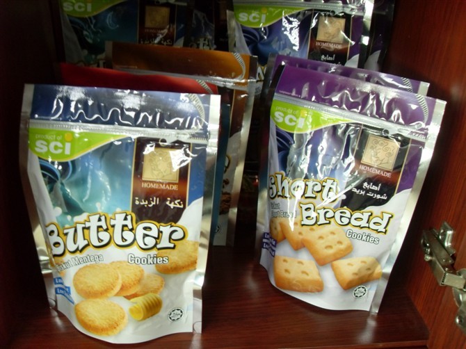 HAUSTIER 130mic/AL/NY/PET stehen oben untere Keil-Taschen