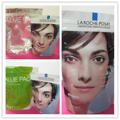 HAUSTIER 130mic/AL/NY/PET stehen oben untere Keil-Taschen für Comstic