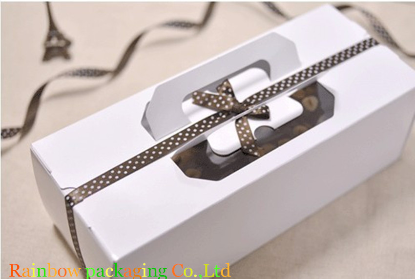 Klare Fenster-Schokoladen-Verpackenkasten-Griff recyclebarer Matt/Glanz-Laminierung