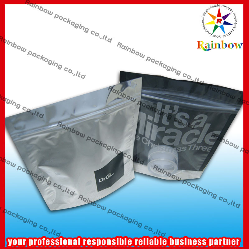 Stehen Sie oben kosmetisches Verpackentaschen-buntes Drucken mit Reißverschluss