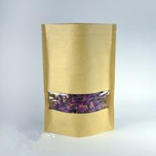 150 Gramm-Kapazität kundengebundener Papiertüte-Reißverschluss mit transparentem Fenster