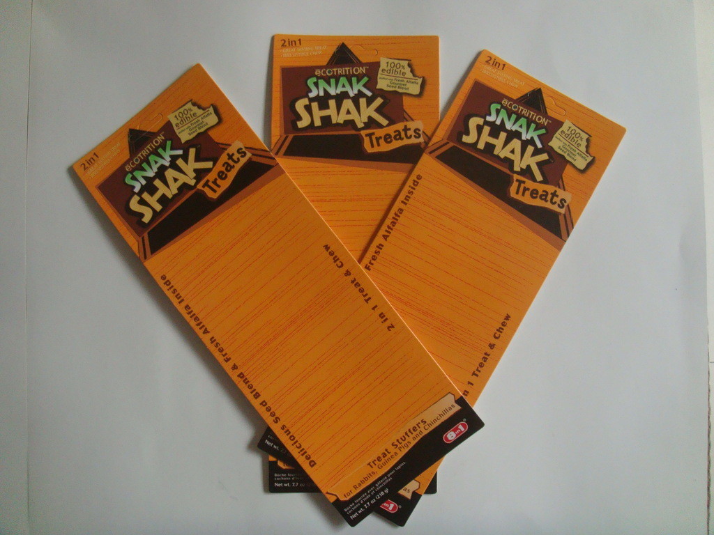 Attraktive Blasen-Karte, die das 250 Gramm-Kraftpapier mit Eurofall-Loch verpackt