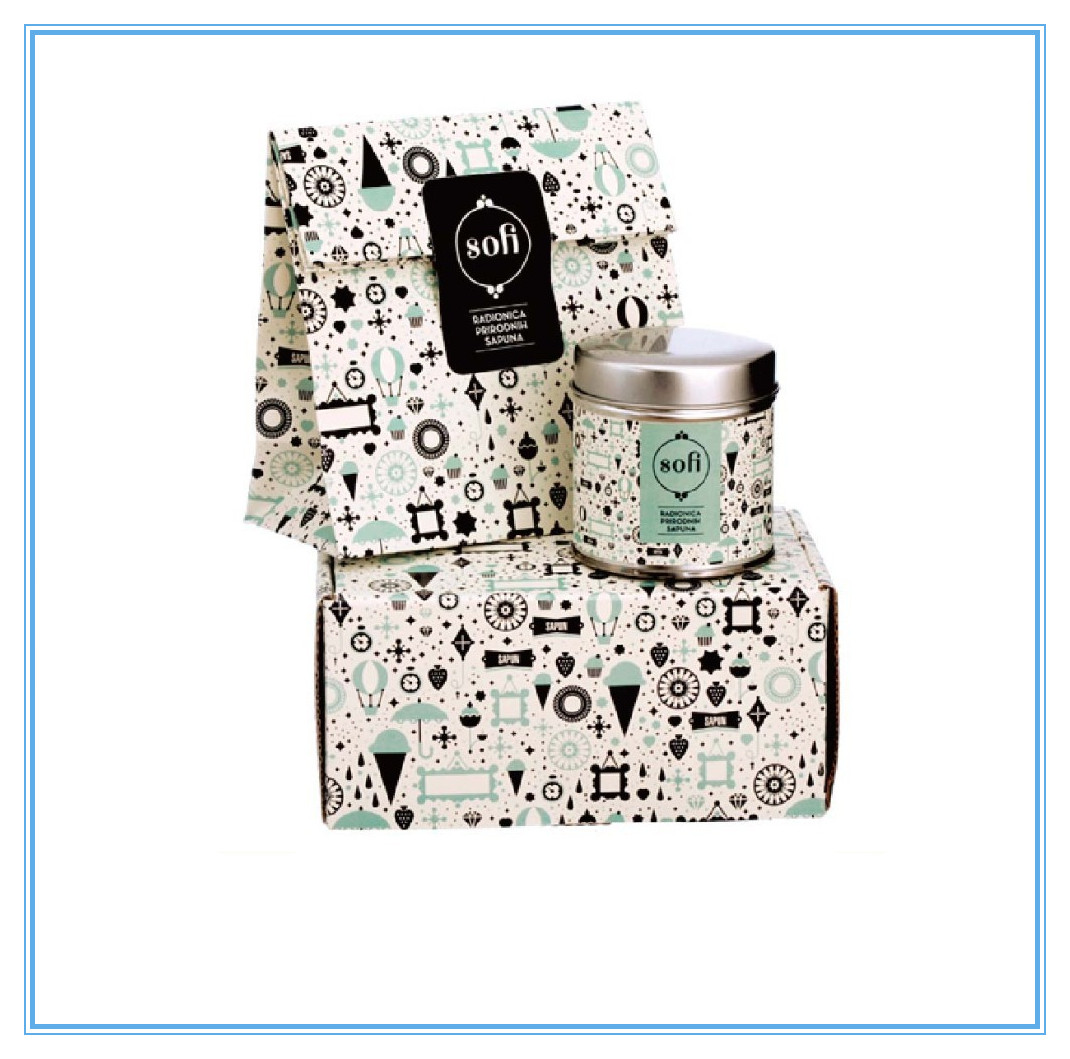 Arbeiten Sie den faltbaren Papierkasten um, der für Seife/Schmuck mit Deckel verpackt