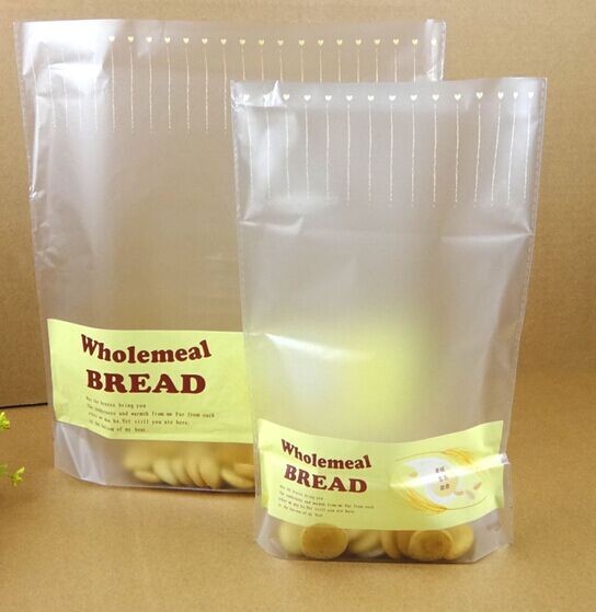 Gelbe transparente PET/NY /PET Plastiksahnebeutel, die Fenster für Brot-Nahrung verpacken