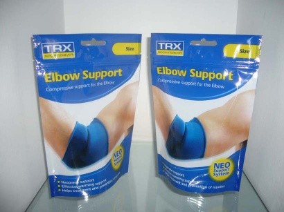 Sport druckte steht oben die Plastikbeutel, die mit Reißverschluss-/Riss-Kerbe verpacken