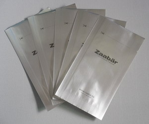 Kleine Schokoladen-Folien-Verpackentaschen, versilbern flachen Aluminiumfolie-Beutel der Seitendichtungs-drei