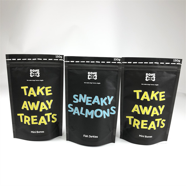 CMYK druckte die Plastikbeutel, die Kraftpapier-Hundefutter-Tasche verpacken