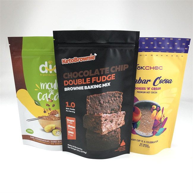 Nahrungsmittelgrad-Zipverschluss-Plastiktasche-Aluminiumfolie-Stand herauf Tasche mit Reißverschluss