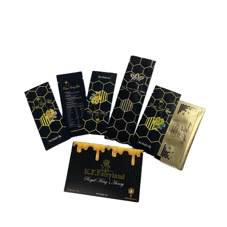 Biene Jelly Herbal Honey Plastic Pouches, die 100% natürlich verpackt