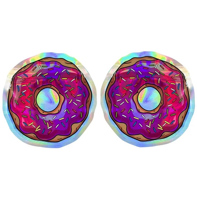 Plastiktasche-Blumensamen-ganz eigenhändig geschriebe runde Form-Taschen 3.5G Geruch-Beweis-Plastik Edibles