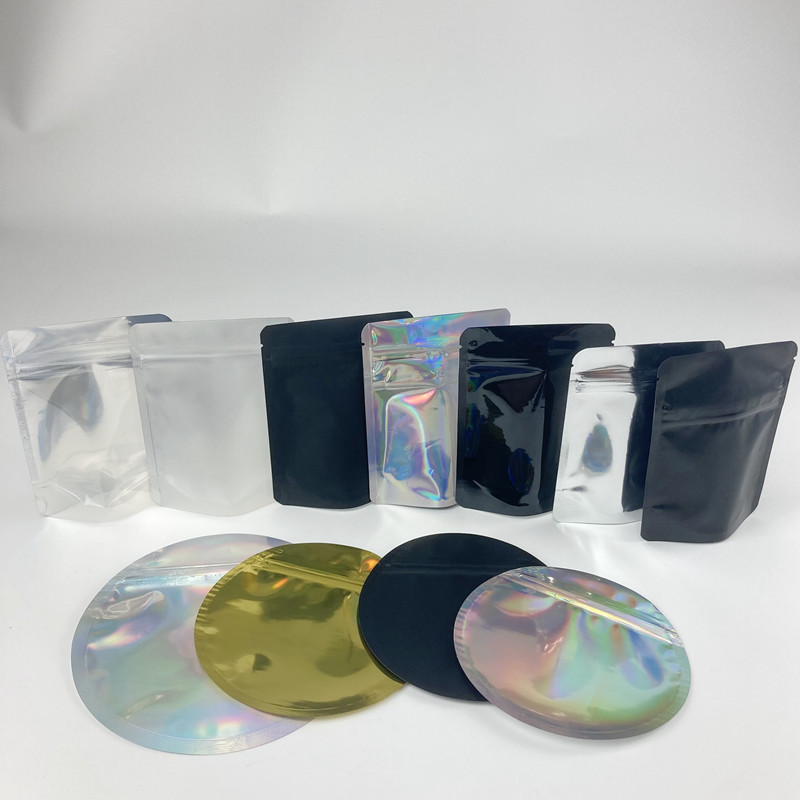 Kinderbeständiger Kreis-ganz eigenhändig geschriebe Beutels-Aluminiumfolie-Blumensamen-Plastik-Ausgangs-Taschen