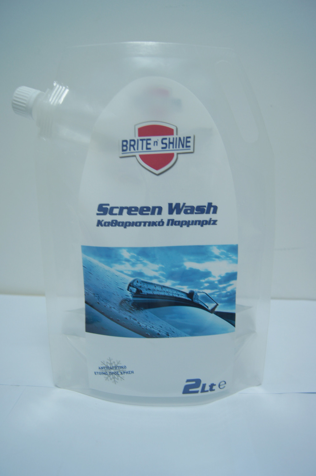 2 Liter-transparente Plastik stehen, oben den verpackenden Beutel-Scheibenwischwasser/stehen oben Tüllentaschen für das Wäscheverpacken