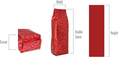 Lamellierte untere Keil-Teebeutel, die buntes Druckmattende mit Reißverschluss verpacken