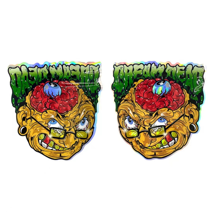 Unregelmäßiger wiederversiegelbarer Zipverschluß Plastik sackt Süßigkeits-Plastikbeutel ein