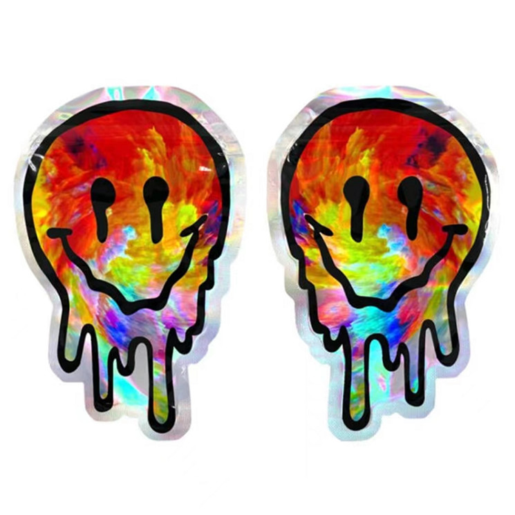 Reißverschluss-Plastik-Verpacken- der Lebensmittelunregelmäßige Form 3.5g 7g wiederversiegelbare für Süßigkeits-Plätzchen