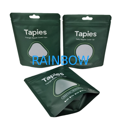 Fabrik Lieferung Wiederverwendbares Versiegeltes Mylar Nippel Patch Verpackungstüte Custom Print Geruchsschutz Taschen mit Logo