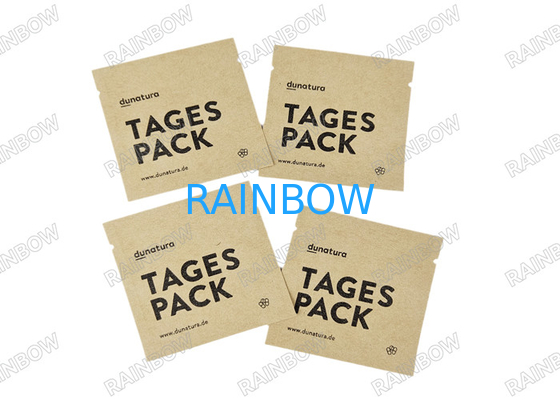 Kraftpapier- Biologisch abbaubare Tasche für Tabletten