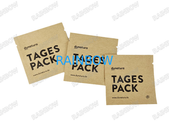 Biologisch abbaubare leere Teesäcke, dreiseitige Heißversiegelung, Tee- und Kaffeebeutel, Kraftpapier-Tablettenbeutel