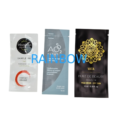 Kosmetiktütchen für Hautpflege-Gesichtscreme, Lotion, Reinigung, Hautpflege-Musterverpackung 1 ml, 2 ml, 5 ml, 10 ml, Plastikbeutel