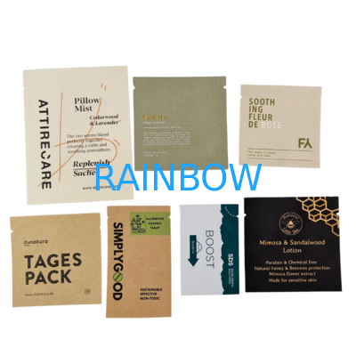 Aluminiumfolie Verpackungstüte Heißdichtung Kosmetische Lotion Shampoo Mini Hautpflege Probebebeutel