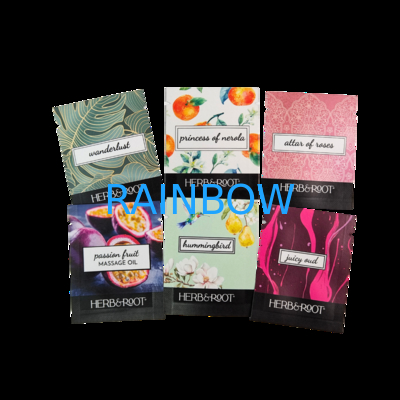 Individueller Digitaldruck Heißprägung Kunststoffverpackungsbeutel 5ml 10ml 30ml Kleine Musterbeutel Kundenspezifischer Beutel