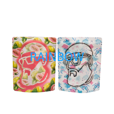 Wiederverwendbares Wärmesiegel 3,5 g 1 oz Mylar Reißverschlussbeutel Stand-up Aluminiumfolie Geruchssicherung Cali Lebensmittellager Mylar Taschen Custom gedruckt