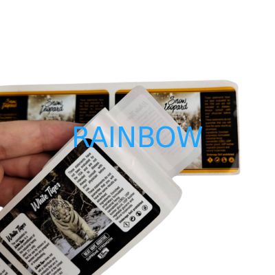 PVC-Klebstoff Vinyl PVC-Papier-Aufkleber Wasserdicht UV-Hologramm Druck selbstklebende Rollenetikette Verpackungsetiketten