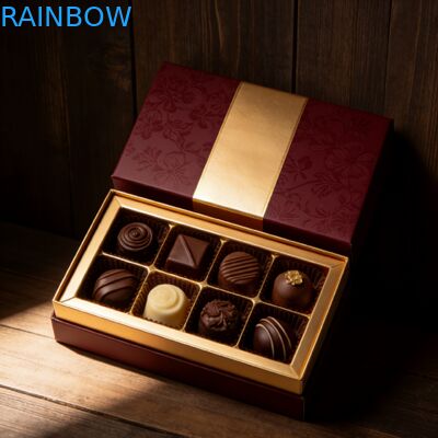 Custom Logo Personalized Chocolate Gift Box Packaging Candy Chocolate Cosmetics Box Empty Chocolate bar Box