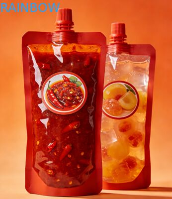 Auslaufsicherer Ausgussbeutel, 150 ml, 200 ml, 300 ml, Doypack, Lebensmittelqualität, Chilisauce, Gelee, Saft, Babynahrungsbeutel, Standbeutel mit Ausguss