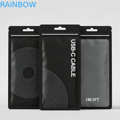 Auf Wunsch gedruckte, recycelbare PVC-Plastikmatte, wieder verschließbare Verpackungstüte mit dreiseitiger Dichtung